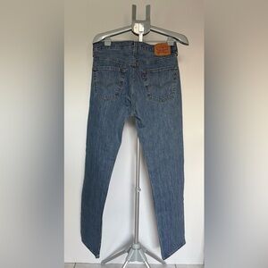 Levi's Men's 501 Original Fit Jeans Medium Blue Button Fly Straight Leg 32 New